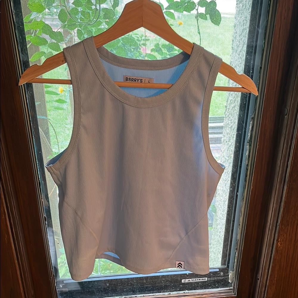 Women's Blue Ribbed Tank Top